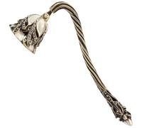 Foppla Candle Snuffer Vintage Candle Wick Snuffer with Long Handle Unique Candle Stopper Decorative Candle Extinguisher for Candle Lovers Putting Out Candle Flame Safely(white)
