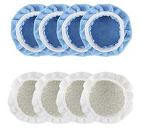 Foppla Car Polishing Pads,8Pcs Polishing Buffer Pads 6 Inch 150mm Polishing Bonnets Wheel Polishing Pad Car Polisher Pad Kits for Car Polisher Polishing and Buffing