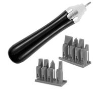 Foppla Electric Reciprocating Sander 2 Gear Speed Mini Grinding Pen Portable Small Electric Sander Multipurpose Small Grinding Tool for Remove Paint Roughness Feather Edging Primer/Metal Sanding