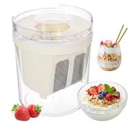 FOPPLA Fine Mesh Greek Yogurt Strainer Maker, Large Capacity Container for Thick Greek Yogurt, Nut Milk, Soy Milk, BPA Free, Leak-Proof, Easy Clean, Multifunctional Filter for Home Kitchen(White)