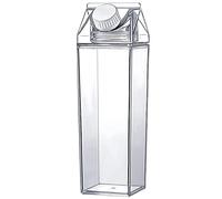 Foppla Milk Carton Water Bottle,Leak-proof Milk Box Water Bottle with 2 Spouts Portable Milk Bottles Water Juice Tea Container for Travel Sports Camping Use (1000ml)