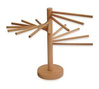 Foppla Pasta Drying Rack,Collapsible Pasta Drying Rack,Wooden Spaghetti Stand Dryer with 16 Suspension Rods,Homemade Fresh Noodle Hanger for Home Kitchen Making Pasta Noodles