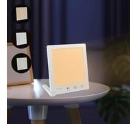 Foppla Portable Sad Light Therapy Lamp 2000-10000 Lux Sunlight with 3 Color Temperatures and 4 Timer Settings, Stepless Brightness Adjustable Daylight Desk Light for Home Office Bedroom, White(white)