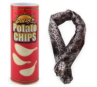 Foppla Potato Chip Snake,Scary Snake Prank Toy,Potato Chip Snake Can,Jump Spring Snake Toy for Adults Scare Box Pranks April Fool Day Halloween Party Decor