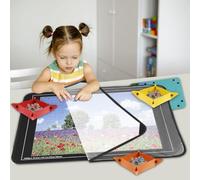 Foppla Puzzle Board, Jigsaw Mat,Versatile Jigsaw Board with Sorting Tray, Sturdy Dust Proof Puzzle Roll Mat for Your Kid