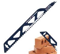 Foppla Reciprocating Saw Blade,12/18inch Universal Cutting Recip Sabre Saw Blade,Alloy Steel Brick Concrete Cutting Saw Blade,Masonry Cutting Blade for Cement Composite Panels Bricks (18 inch)