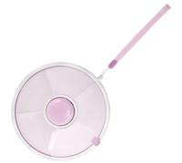 Foppla Snack Spinner,Toddler Spinner Snack Box with 5 Compartments and Lid,Portable Snacks Serving Tray, Round Compartment Food Box for Snacks Candy Nut Picnic Travel (Purple)