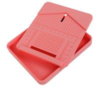 Foppla Stud Post Embedding Tool,Polymer Clay Cutters for Jewelry Making,Earring Post Embedder,Clay Molds PLA Guide Hole Maker With Dust Box for Earring DIY Handcraft Lovers(peach)