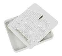 Foppla Stud Post Embedding Tool,Polymer Clay Cutters for Jewelry Making,Earring Post Embedder,Clay Molds PLA Guide Hole Maker With Dust Box for Earring DIY Handcraft Lovers(white)