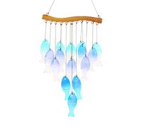 Foppla Wind Chimes for Garden,Stained Glass Leaves Wind Chime, Outdoor Hanging Decor,Handmade Garden Chimes for Windows, Patio,Backyard Decor(style 2)