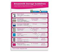 FOPURE Breast Milk Storage Poster A Labor of Love Guide Lactation Educational Wall-Art Canvas for Nurturing Home Decor(Unframed,16x24inch(40x60cm))
