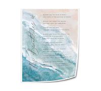 FOPURE Christian Wall-Art: The Beatitudes Matthew 5:3-10 Bible Verse Canvas Print for Bathroom, Bedroom, Living Room(Unframed,08x12inch(20x30cm))