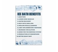 FOPURE Cold Exposure Art Print, Modern Info Poster About Cold Plunge Rituals, Wellness Lifestyle Canvas Wall Decor for Home Gym(Unframed,08x12inch(20x30cm))