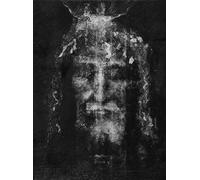 FOPURE Divine Mercy Jesus, Based on Shroud of Turin Image, Sacred Heart Wall-Art for Catholic Living Room, Christmas Gift for Family(Unframed,16x24inch(40x60cm))