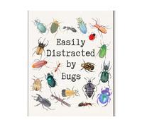 FOPURE Educational Insect Poster for - Colorful Bug Chart Wall Decor, for Nature-Themed Bedroom, Classroom, or Gift for Curious(Unframed,08x12inch(20x30cm))