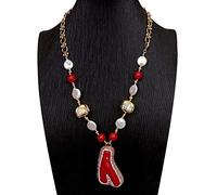 FOPURE Freshwater Cultured White Coin Pearl White Sea Shell Choker Necklace 31x54mm Red Coral Branch Pendant