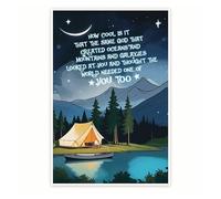 FOPURE Inspirational Christian Gift - How Cool Is It Created Oceans Mountains Poster - Religious Wall-Art for Encouragement House Blessing(Framed,08x12inch(20x30cm))