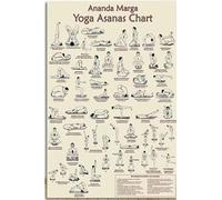FOPURE Peaceful Yoga Journey Wall-Art, Unframed Abstract Canvas Painting, Spiritual Sanctuary Decor for Home Office, Gift for Her Him (Unframed,08X12inch(20X30cm))