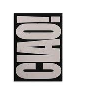 FOPURE Simple Typography Poster Black White Italian Word Art Canvas Wall Decor for Modern Space(Unframed,16x24inch(40x60cm))
