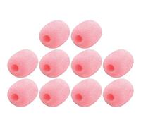 Fopytu 10 Pcs Lapel Headset Microphone Windscreen, Microphone Sponge Foam Cover Mini Lavalier Microphone Windscreen for Variety of Headset Microphone