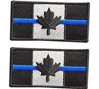 Fopytu 2 Pcs Flag Iron on Patch Embroidered Applique Canadian Maple Leaf National Emblem Patch for Backpack Costume Uniform Hats
