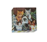 Fopytu 20 Pcs Cute Cat Printed Paper Napkins for Baby Shower, Wedding, and Birthday Party
