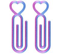 Fopytu 2pcs Art Canvas Roller Clips, Large Paper Clip Holder for, Plastic Heart Shaped Canvas Clamps for 5d Diy Art, Cross Stitch Embroidery