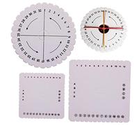 Fopytu 4 Pcs Braiding Disk Round Kumihimo Beading Cord Disc Braided Plate Diy Bracelet Loom Weaving Board