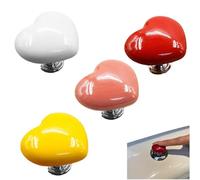 Fopytu 4 Pcs Toilet Flush Buttons Love Heart Shaped Toilet Tank Button Colorful Toilet Press Button Flush Replacement Parts