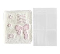 Fopytu A6 Binder Photo Album Cute Ballet Style Bowknot Plush Photocard Holder Idol Collect Book Album Notebook Stationery