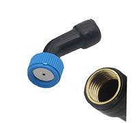 Fopytu Backpack Sprayer Nozzle, Adjustable, High Pressure Atomization, 5pcs Single Nozzle, Blue+Black, Plastic, Copper, 1/4" Female Thread, 2.36inch/60mm