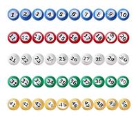 Fopytu Bingo Ball Direct Replaces Fitments Numbered Bingo Balls Durable Tally Ball Raffle Balls for Parties Nights Game