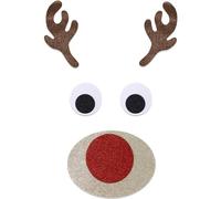 Fopytu Christmas Door Stickers Christmas Elk Door Stickers Christmas Large Elk Stickers Decals for Xmas Refrigerator Door Wall Window Decor