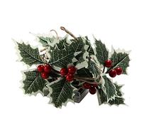 Fopytu Christmas Holly Berry String Light, 20 Led Xmas Leaf Fairy String Light Garland Battery Operated Led Christmas Tree Ornament