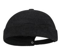 Fopytu Corduroy Hat Docker Cap for Men Women, Brimless Hats Worker Sailor Cap Beanie Retro Beanie Rolled Cuff Skullcaps with Adjustable