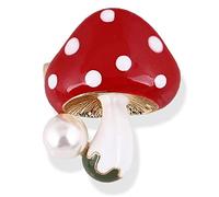 Fopytu Cute Mushroom Brooches Pin Cartoon Mushroom Lapel Pins Badge Funny Button Backpack Pins Back to School Gift for Clothes Hats