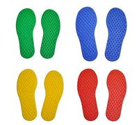 Fopytu Feet Shaped Mat 8pcs Sensory Pathway Floor Decal Exercise Limb Coordination Integration Toy for Children Kids