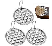 Fopytu Jelly Scraping, 3 Pcs Bean Jelly Scraper Stainless Steel Spaetzle Maker Noodle Dumpling Maker Cheese Butter Grater Kitchen Tools