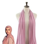 Fopytu Jersey Hijab Scarfs for Women Head Scarf Muslim Head Wraps Women's Chiffon Hijab Head Scarf Shawl Wrap Ramadan Gift