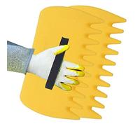 Fopytu Leaf Rake, Garden Leaf Scoops Hand Rakes, Plastic Fall Leaf Grabber, Lightweight Serrated Leaf Scoops for Picking Up Leaves, Grass, Garbage