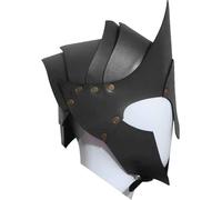 Fopytu Medieval Greek Knight Gladiator Helmet Roman Helmet Renaissance Viking Leather Helmet Halloween Cosplay Costumes