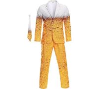 Fopytu Men's Oktoberfest Beer Suit Role Play Beer Party Costume Carnival Party Cosplay Suit Fancy Dress Up Costume