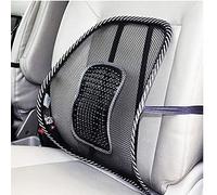 Fopytu Mesh Back Lumbar Support, Car Back Support with Massage Beads for Lower Back Pain Relief, Car Seat Lumbar Support for Driver, Office Chair