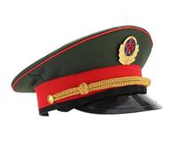 Fopytu Military Hat Adjustable Military Army Cap Peaked Hat Officer Hat for Sailor Navy Marine Admiral Halloween Cosplay Costume Accessory