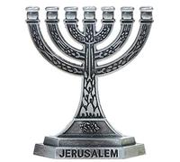 Fopytu Mini 7-branch Menorah Candle Holder for Shabbat,Tabernacle, Jewish Candle Holder Home Decor Ornaments Table Centerpiece Display