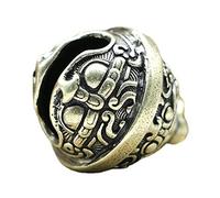 Fopytu Mini Brass Bell Die-casting Gluttony Car Key Pendant Tibetan Auspicious Bell Gift Home Decoration