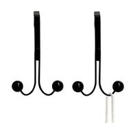 Fopytu over the Door, Double Hanger over the Door Hangers for Bathroom, Living Room, Kitchen Hanging Clothes, Towels, Shoe, Bag, Hats