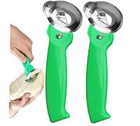 Fopytu Sliced Noodles Cutter, 2 Pcs Cutter for Hand Shaven Noodles, Pasta Making Tools, Stainless Steel Manual Noodles Making Tool