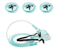 foqitoxi 3 Packs - European Standard Adult Oxygen Mask with 6.6 Inch Tubes and Adjustable Elastic Band | O2 Breathing Mask