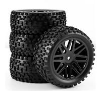 For 1/10 12mm Rubber Hex Wheel Rims Tires 88mm OD With Sponge RC Off Road Car Truck Monster Replace Parts Modified Replacement RC Wheel Rim Tyre